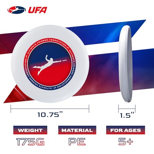 UFA Pro Frisbee Official Ultimate 175g 10.75 Inch Professional Training Flying Disc for Competition and Outdoor Fun