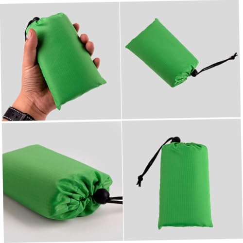 Ultralight Camping Tarp Waterproof Ground Sheet Floor Mat Folding Beach Mat Compact Tent Footprint for Outdoor Hiking Camping Picnic Green 1.4x2 m.