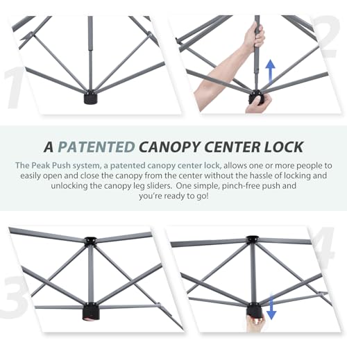 EAGLE PEAK 13x13 Pop up Canopy Tent w/One Wall, Instant Canopy Easy Set up Folding Shelter w/One Privacy Curtain, 169 Square Feet Sun Shade, Light Pink - color: Light Pink