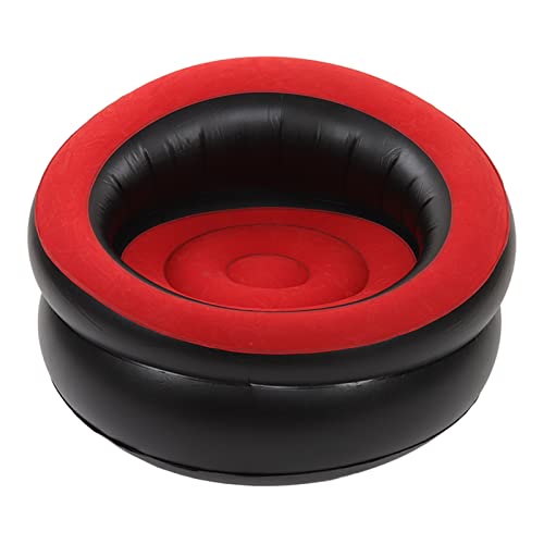 Inflatable Lounger Air Sofa Chair–Simple Inflatable Chair Camping & Beach Accessories–Portable Water Proof Couch for Hiking, Picnics, Outdoor, Music Festivals & Backyard - color: Red