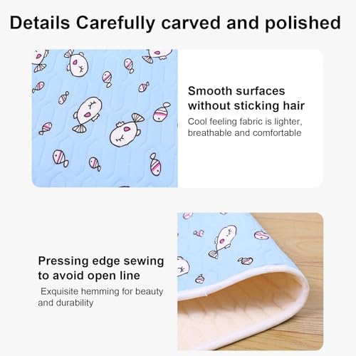 Dog Cooling Mat - Pressure Activated Cooling Pad, Gel Mat | Portable Lightweight for Dogs, Easy Clean, Heatstroke Prevention, Joint, Suitable for All Breeds and Senio - color: S