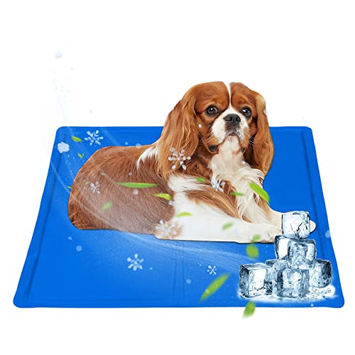 Dog Cooling Mat, Pressure Activated Pet Cooling Mat for Dogs and Cats, Non-Toxic Solid Self Cooling Gel Pad, No Water Electricity Or Refrigeration Needed - color: A