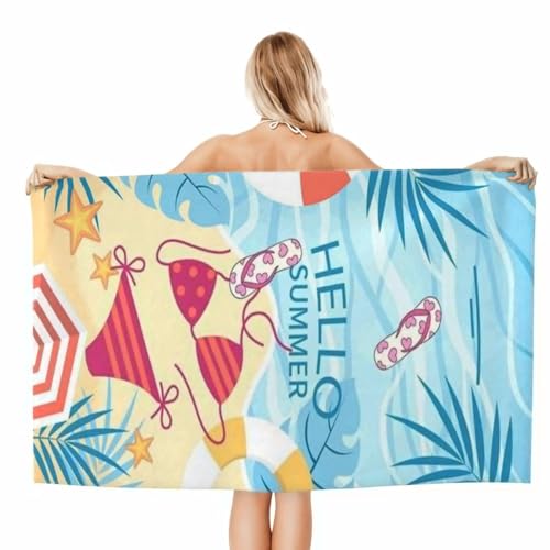 Cute Beach Towel for Women/Adults, Personalized Microfiber Beach Towels Bulk, Quick Dry Beach Towel for Pool, Lightweight Bath Towels Oversized Clearance 30"x 60" - color: Lingerie1, size: 30"x 60"