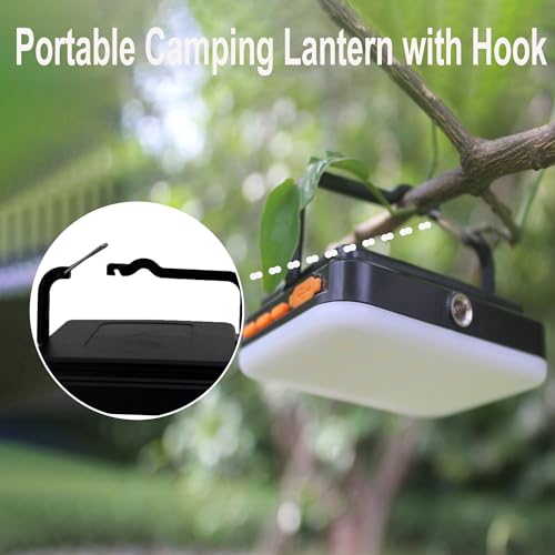 Tent Lights for Camping, Rechargeable Camping Lights for Tent, Camping Tent Light RGB Lights with 8 Light Modes IP65 Waterproof Magnetic Function for Outdoor Emergency Fishing Tent(Black) - style: LY01 Black