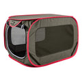 Large Pop Up Kennel,Collapsible Travel Pet Crate, Indoor and Outdoor Portable Dog Enclosure, Portable Pet Car Seat Kennel (Coffee, Large) - size: Large