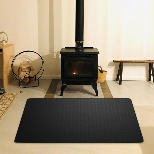 Under Grill Mat for Outdoor Grill,BBQ Mat,Indoor Fireplace Mat,Large Fireproof Deck for Patios Protecting Deck and Lawn, M - size: Medium