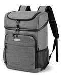 BAGLHER Lightweight Insulated Cooler Backpack - 30 Cans, Leak-Proof for Lunch, Picnic, Hiking, Camping Trips - color: grey-titan