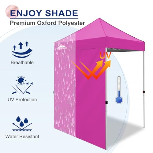 EAGLE PEAK Canopy Sidewall for 5x5 Pop Up Canopy Frame, Single Side Wall Panel Only (Fits 5x5 Straight Leg Frame, Canopy Top or Frame NOT Included), Pink - color: Pink