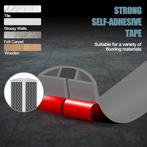 Floor Cord Cover Self Adhesive Cord Hider,10FT Cable Management, Extension Strip Protector for Wires, Prevent Cable Trips for Offices, Gyms, Exhibitions Cavity:0.3"(W) x 0.28"(H) Gray - color: Gray, size: 0.78" x 10'