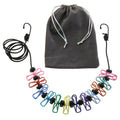Travel Retractable Portable Spikeless Clothesline with Windproof Clip Heavy Duty Outdoor Camping Accessory for Hanging Towels Socks Blankets