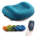 TREKOLOGY Ultralight Inflatable Camping Travel Pillow - ALUFT 2.0 Compressible, Compact, Comfortable, Ergonomic Inflating Pillows for Neck & Lumbar Support While Camp, Hiking, Backpacking - color: Teal Blue