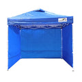 8x8 Pop Up Canopy Tent, Waterproof 210D Oxford, 3 Removable Sidewalls, Vented Roof, Wind-Resistant Steel Frame, UPF 50+, Wheeled Bag, 1-Person Instant Setup, Fits 3-5 People – Blue - color: Blue