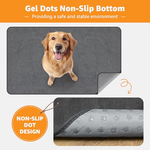Washable Dog Pee Pads 36x72 2Pack Reusable Whelping Pads, Absorb Dog Mats Non-Slip Puppy Training Pads for Whelping, Potty, Training, Playpen, Crate - size: 36"x72"-2PACK