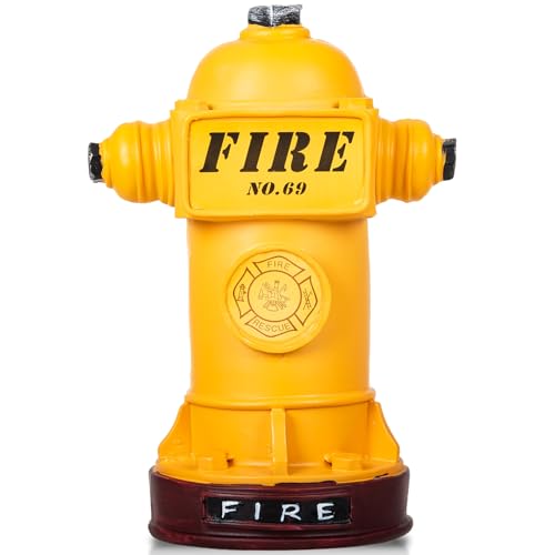 Potty Training Dog Fire Hydrant, Mini Fire Hydrant for Dogs to Pee On, Resin Puppy Pee Post, Potty Aid for Male Dog Indoor, Apartment,4.3" W x 9.4" H, Retro Yellow - color: Yellow