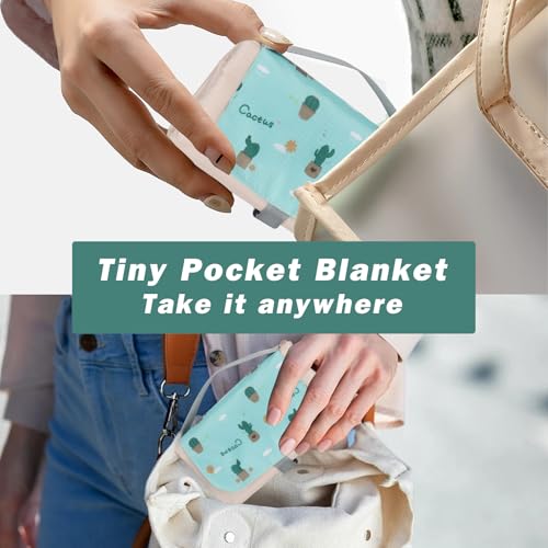 Picnic Blanket Waterproof – Packable Sand Proof Beach Blanket (0.42lb/0.66lb), Compact & Foldable, Fits in Pocket with Integrated Stakes, Ideal for Camping, Hiking, Travel, Concert, Festival - size: Beige Cactus 82.68" x 59.06"