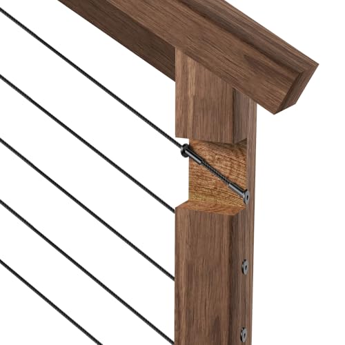 BLIKA 40 Pack 25 30 35 Degree 1/8" Black Cable Railing Angle Beveled Protector Sleeves, T316 Stainless Steel, Angle Protector Sleeves Deck Stair Cable Railing Hardware Kit for Wood Posts - size: 1/8"