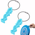 2Pcs/4Pcs Disc Golf Repair Tool, Portable Disc Golf Edge Maintenance Tool, Sports Flying Disc Tool for Scratch Stains Repair Polishing - color: 2 Pcs-Blue
