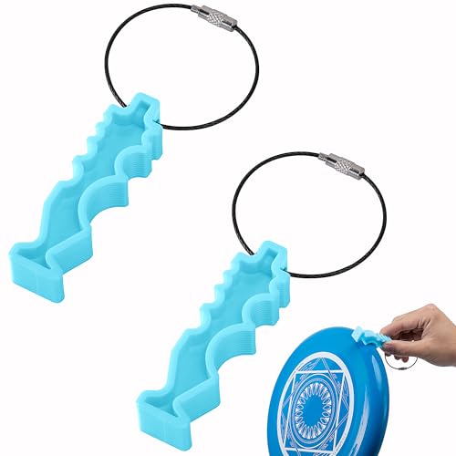 2Pcs/4Pcs Disc Golf Repair Tool, Portable Disc Golf Edge Maintenance Tool, Sports Flying Disc Tool for Scratch Stains Repair Polishing - color: 2 Pcs-Blue