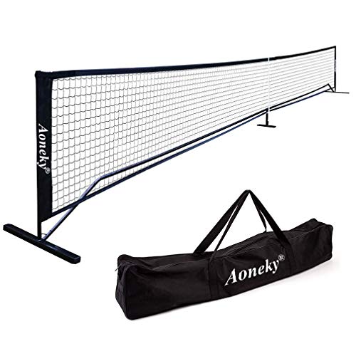 Aoneky Mini Portable Tennis Net for Driveway - Kids Soccer Tennis Net - Pickleball Net - size: 22 Feet