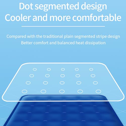 Water Fillable Pet Cooling Mat Pressure-Activated Gel Pad for Dogs & Cats, Scratch-Resistant Summer Cooling Bed (Dream Windmill (Blue), Large) - color: Dream Windmill (Blue), size: Large