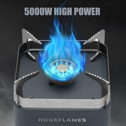 Single Burner Propane Stove, Wind-Guard Camping Stove, Automatic Ignition Propane Burner for Outdoor Cooking - style: Singl Burner