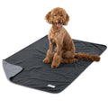 PetAmi Waterproof Pet Blanket Dog Bed Couch Cover for Furniture, Reversible Washable Soft Fleece - color: Gray/Light Gray, size: Large (40x60)