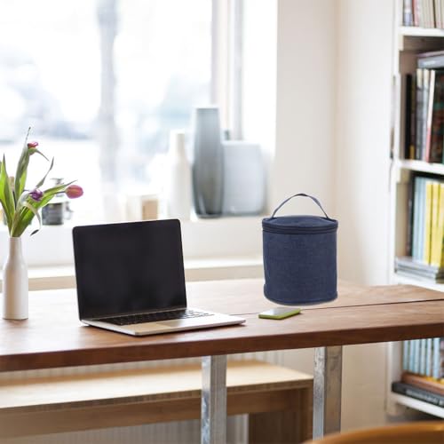 SEWACC Insulated Soup Cup Lunch Bag Large Oxford Fabric Thermal Cooler Tote with Lining, Portable Insulated Food Carrier for Travel and Work, 2pcs