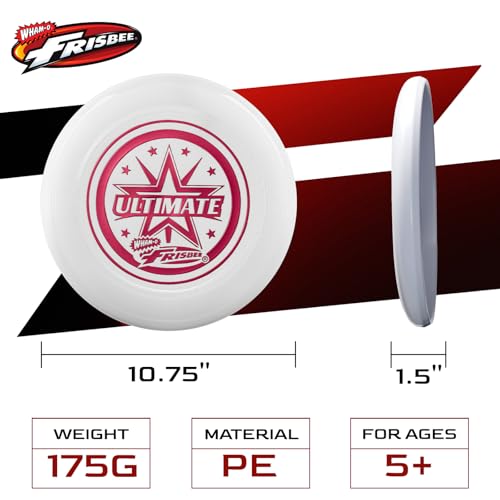 Frisbee Official Ultimate 175g Flying Disc, 10.75 Inch Professional Training Disc for Competition and Outdoor Fun - color: C(2Pack)