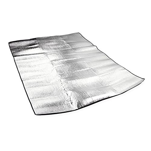 Wind Tour Outdoor Double-Sided Moisture-Proof Aluminum Foil Foam Pad Waterproof and Insulating Foil Mat Picnic Mat Camping Mat for Beach Tent and Camping - size: 57" X 76.8"