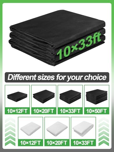 Stronger Garden Mesh Netting - 10 x 33 ft PP Nanocomposite Bird Net Barrier, Mosquito Netting Screen for Outdoor Plants Vegetables Patios Balconies Terraces, Shading Rate 33% (Black) - color: Black, size: 10x33 Ft