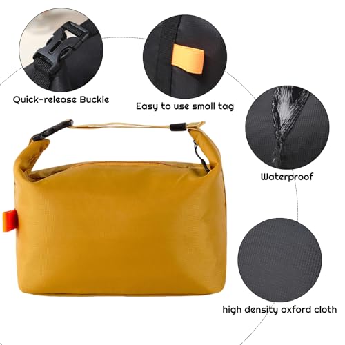 YUDANSI Fashion Lunch Bags for Men Women- Reusable Insulated Leakproof Lunch Box Tote Bag, Cool Bags for Adults,Thermal Cooler Bag for Work Picnic Travel -8L (Yellow) - color: Yellow