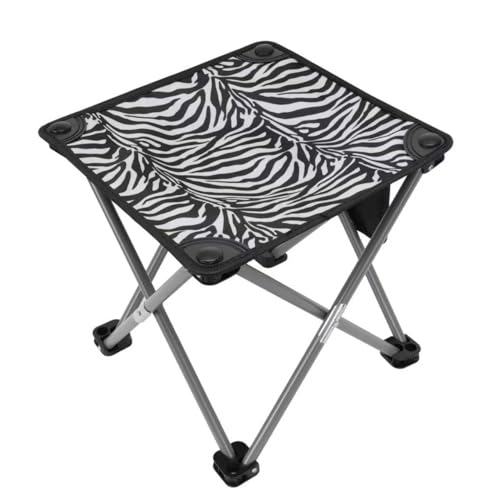 Roptat 2 Pack Camping Stool with Carry Bag (Zebra) - color: Zebra