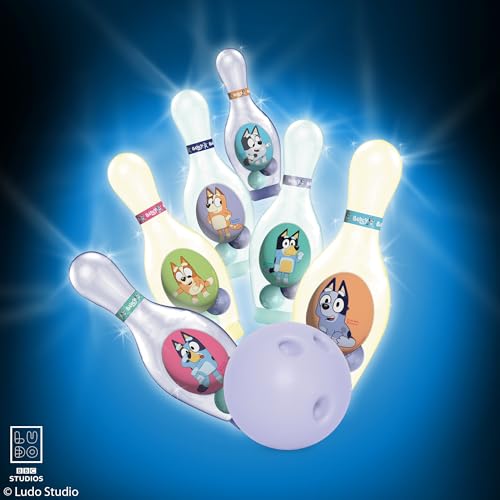 Hedstrom Light Up Bowling Set Game, Bluey - color: Bluey