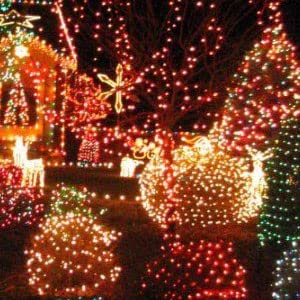 Dazzle Bright Fairy Lights Battery Operated, 2 Pack Total 40FT 120LED Silver Wire Waterproof Battery Operated String Lights, Christmas Decorations for Indoor Outdoor Bedroom Yard Decor, Red - color: Red