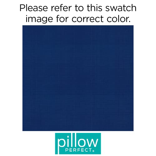 Pillow Perfect Fresco Solid Indoor/Outdoor Floor Pillow Plush Fill, Weather and Fade Resistant, Floor - 25" x 25", Blue, - color: Blue Fresco, size: Floor - 25" x 25"