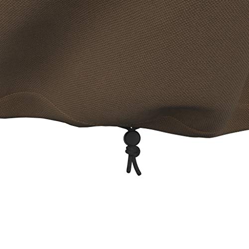 Amazon Basics Outdoor Patio Furniture Cover, Waterproof, UV Resistant, Weather Protection with Secure Straps, Large, Beige/Tan, 110" x 84" - size: 110"x84"