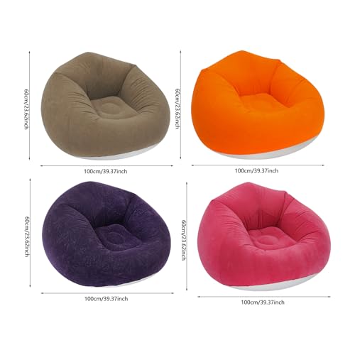 9 PCS Inflatable Ultra Lounge with Ottoman,Blow up Couch Load 264.55 Lbs,Inflatable Bean Bag Chairs for Homes, Yards, Lawns, Campsites, Balconies,Offices,Gardens (Red) - color: Red