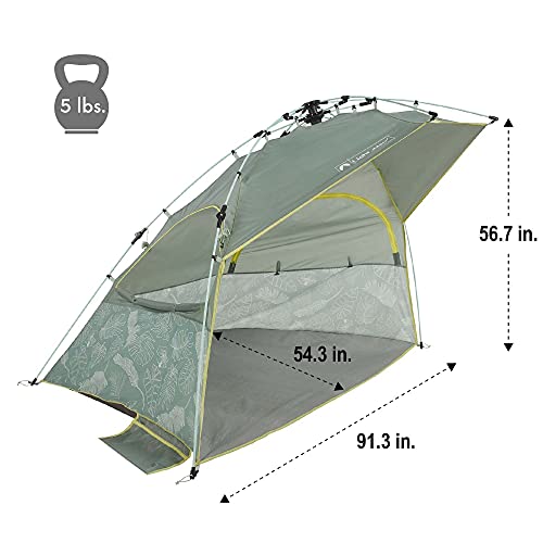 Lightspeed Outdoors ECO QuickShelter, Beach Tent, Botanical Lines - style: Eco Collection