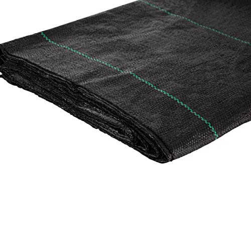 VEVOR Driveway Fabric, 12.5x30ft-3.5oz Woven Landscape Fabric, Weed Fabric Barrier Heavy Duty, Garden Fabric Weed Barrier, Weed Control Fabric, Geotextile Fabric, Weed Block Gardening Mat, Landscaping - size: 12.5FT*30FT-3.5OZ, style: Woven