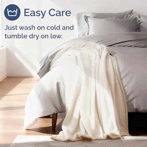 Ultra Soft Fleece Blanket Twin Size - Flannel Fleece Luxury Twin Blanket - Lightweight for Couch Bed Chair - Thick, Warm and Breathable - All Season Cozy Fuzzy, Anti-Static Microplush Bedding, Cream - color: 01 - Cream, size: Twin (60" x 80")