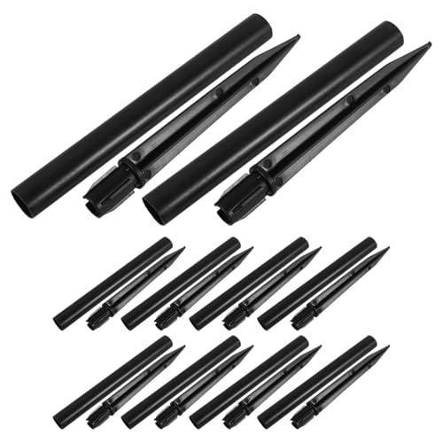 HANABASS Outdoor Ground Stakes for Solar Lights 10 Pack Landscape Lighting Spike Replacement Accessories for Garden Yard Lighting