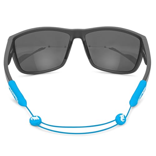 Pilotfish No Tail Adjustable Eyewear Retainer Cable Strap: Sunglasses, Eyeglasses, Glasses (Blue, 14 Inch) - color: Blue, size: 14 Inch