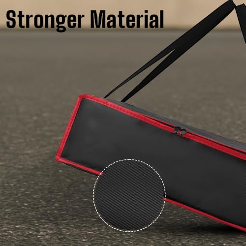 Bodaon Insulated Pizza Bags for Delivery & Plastic Portable Drink Carrier, 20" x 20" x 6" ermicas/Heat Thermal Food Carrier for Hot and Cold Food, Large Warming Bag for Catering and Delivery, 1-Pack - color: Black-red Bag with Drink Carrier, size: 20" x 2
