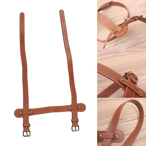 PU Leather Blanket Carry Strap with Adjustable Buckles, Tear Portable Design - Lightweight Carrying Handle, Versatile Use for Camping Picnics and Beaches