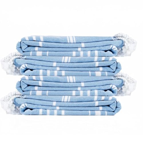 Cotton Turkish Beach Towel with Towels Oversized 36"x72" Pool Absorbent Extra Large Quick Dry Sand Travel Towel (Azure Bliss, 4 Pack) - color: Azure Bliss, size: 4 Pack