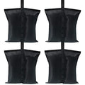 ABCCANOPY Canopy Weights 120 LBS Gazebo Tent Sand Bags,4-Pack Black (Without Sand) - color: Black, size: 120 LBS