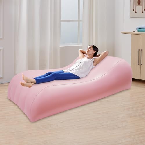 BBL Recovery Air Mattress with Center Hole-Blow Up Mattress Inflatable Couch Waterproof Air Mattress Medical Sofa Chair,PVC Inflatable Bed, Portable Post-Surgery Support Bed for Home & Travel