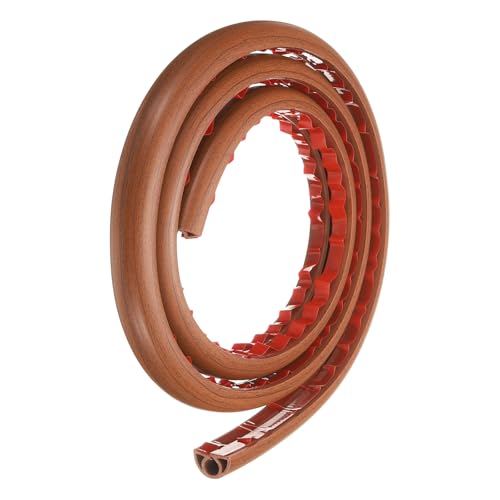 HARFINGTON 4ft Cord Cover Floor W0.3 x H0.3 Inner Channel PVC Hide Extension Cable Floor Wire Hider Wire Covers Protector for Prevent Cable Trips Cables Management, Wood Brown - color: Wood Brown, size: W0.3"xH0.3"x4ft