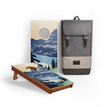 Elakai National Parks Series Premium Travel Cornhole Boards with Carry Case Backpack 1x2 - color: Glacier 1x2