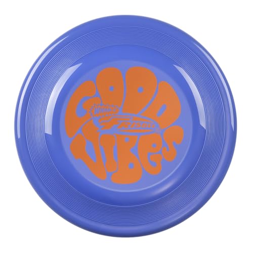 Frisbee Fastback Outdoor Flying Disc for Kids, 9.35 Inch Lightweight Sports Disc, Dog-friendly, for Beach Lawn Backyard Games and Family Fun - 100g - color: Blue